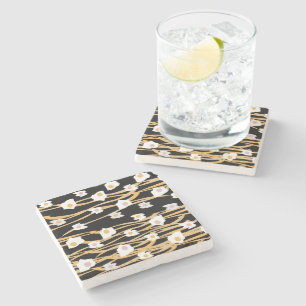 Eggs and Noodles Dinner Pattern  Stone Coaster