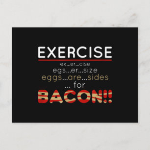 Eggs are Sides for Bacon Postcard