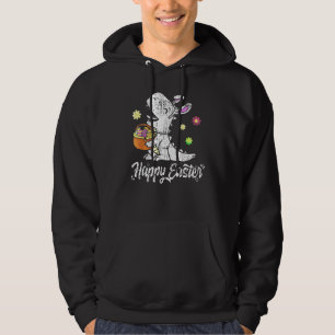 Eggs Basket Bunny T Rex Dinosaur Happy Easter Day Hoodie