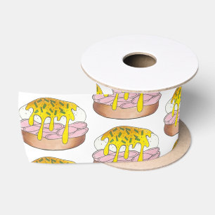 Eggs Benedict Breakfast Diner Food Foodie Ham Satin Ribbon