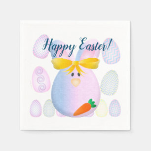 Eggs & Bunnies Ready for Easter Napkin