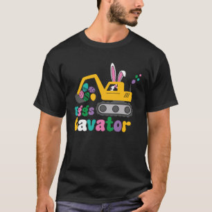 Eggs Cavator Easter Bunny Excavator Cute Hunting E T-Shirt