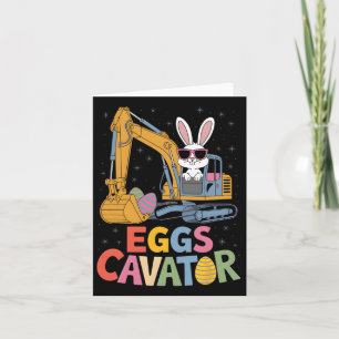 Eggs-cavator Easter Bunny Excavator Toddler Boys E Card