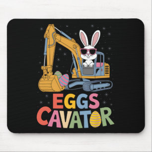 Eggs-cavator Easter Bunny Excavator Toddler Boys E Mouse Pad
