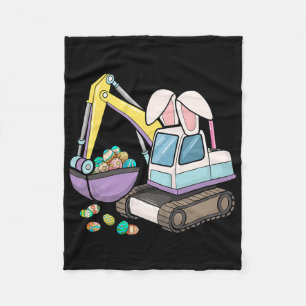 Eggs-cavator Easter Sunday Egg Hunting Boys Girl E Fleece Blanket