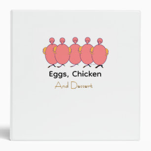 Eggs, Chicken And Dessert Recipe Binder