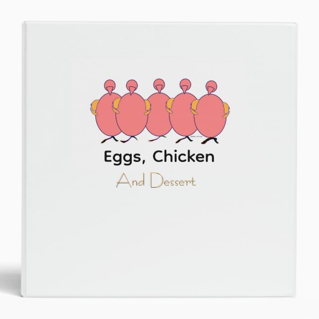Eggs, Chicken And Dessert Recipe   Binder (Front)