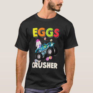 Eggs Crusher Easter Day For Monster Truck Boy Cost T-Shirt