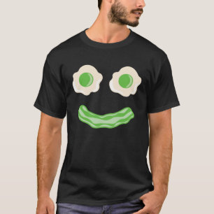 Eggs Ham Smile Face Brunch Breakfast Costume St Pa T-Shirt
