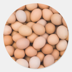 Eggs, Huaraz, Cordillera Blanca, Ancash, Peru Classic Round Sticker