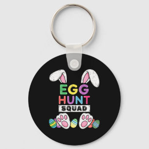 Eggs Hunt Squad Shirt Hunting Season Funny Easter Keychain