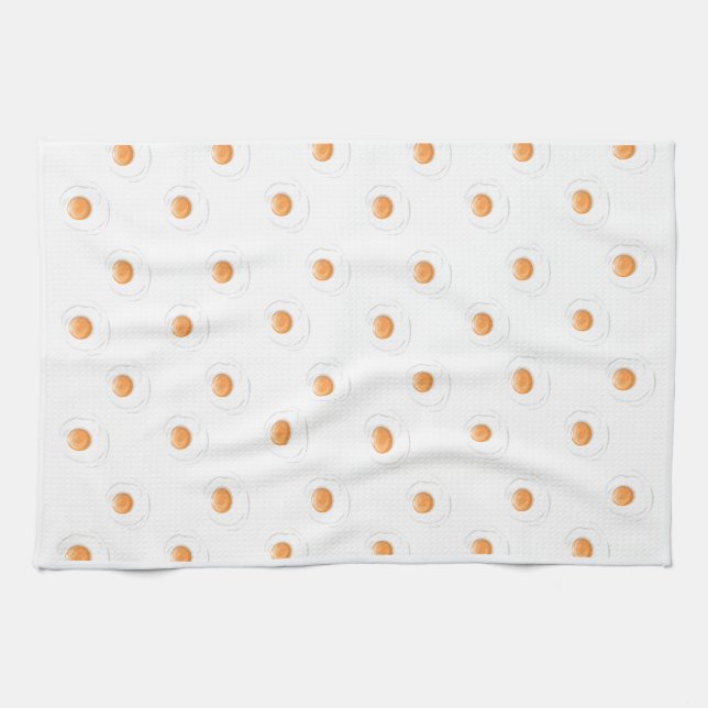 Eggs pattern kitchen towel (Horizontal)