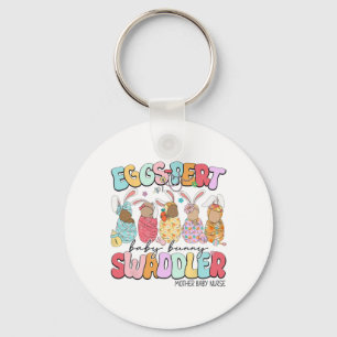 Eggs-pert Baby Easter Day Mother Baby Nurse Keychain