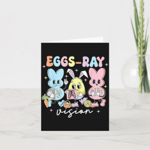 Eggs-Ray Vision Bunny Easter Technologist Xray Rad Card