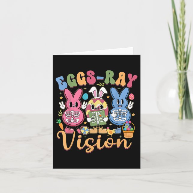 Eggs Ray Vision Happy Easter Day Xray Technician R Card (Front)