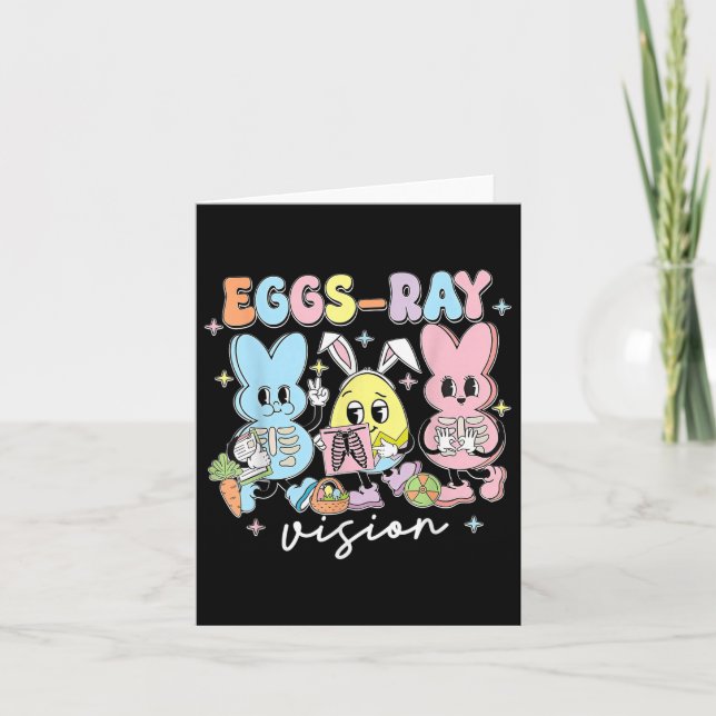Eggs Ray Vision Happy Easter Day Xray Technician R Card (Front)