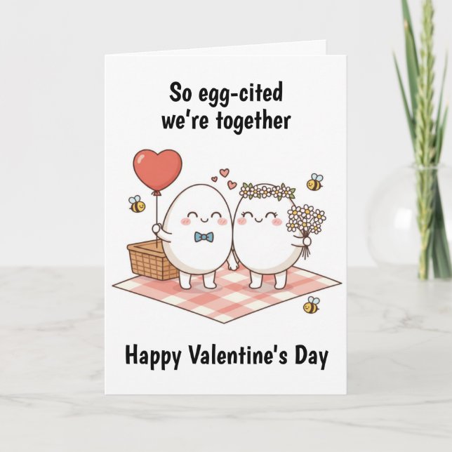 Eggs Valentine's Day Card (Front)