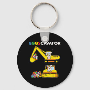 Eggscavator Easter Bunny Rabbit Egg Hunting Heavy Keychain