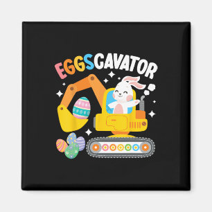 Eggscavator Easter Egg Hunt Construction Truck Tod Magnet