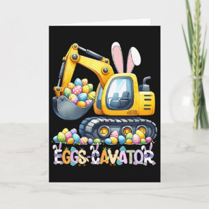 Eggscavator Easter Egg Hunt Construction Trucks To Card