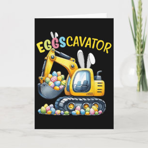 Eggscavator Easter Egg Hunt Construction Trucks To Card