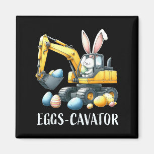 Eggscavator Easter Egg Hunt Construction Trucks To Magnet