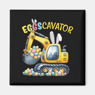 Eggscavator Easter Egg Hunt Construction Trucks To Magnet
