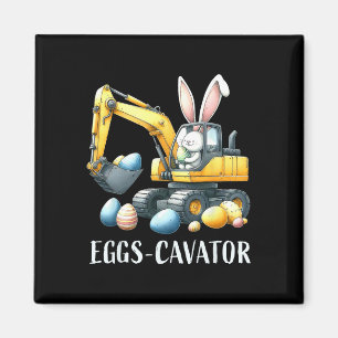 Eggscavator Easter Egg Hunt Construction Trucks To Magnet