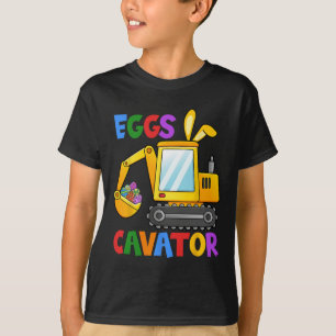 Eggscavator Egg Hunting Kids Toddler Boys Excavato T-Shirt