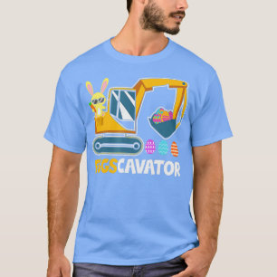 EGGSCAVATOR Eggs Cavator Kids Toddlers Cute Easter T-Shirt