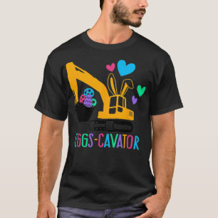 EGGSCAVATOR Eggs Cavator Kids Toddlers Cute Easter T-Shirt