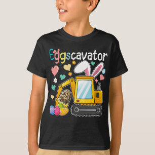 Eggscavator Excavator Easter Day Egg Hunt T-Shirt