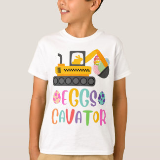 EggsCavator Excavator Easter Egg Hunt T-Shirt
