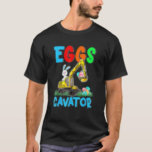 Eggscavator Happy Easter Funny Excavator Hunting E T-Shirt