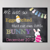 Eggscited Easter Pregnancy Reveal Announcement