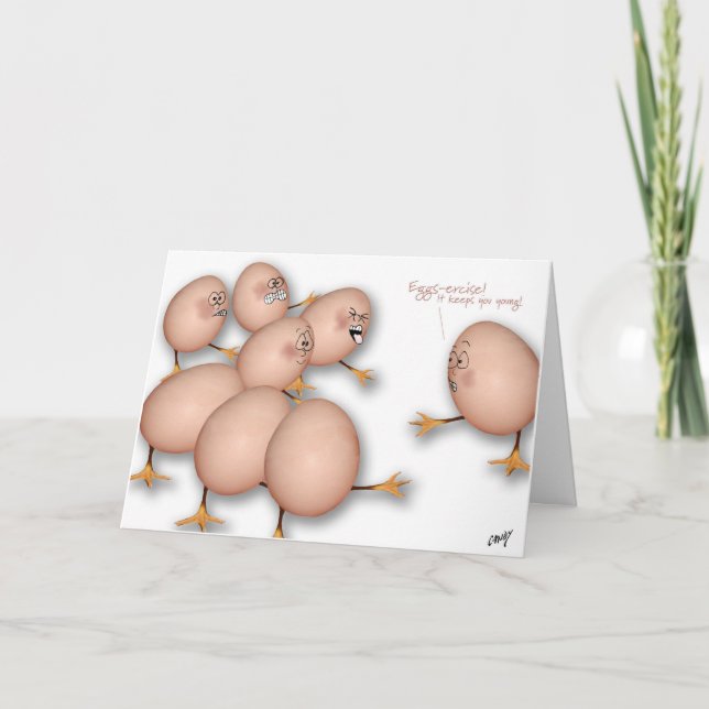 Eggsercise! Card (Front)