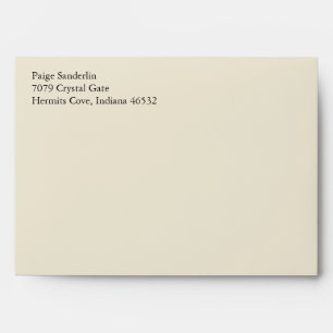 Eggshell A7 5x7 Custom Pre-addressed Envelopes