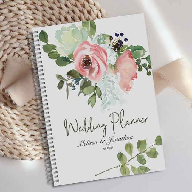 Eggshell and Blush Floral Wedding Planner (Creator Uploaded)