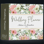 Eggshell and  Floral Wedding Planner 3 Ring Binder<br><div class="desc">Soft watercolor Eggshell and Blush Floral. Personalize with your event details easily and quickly,  simply press the customize it button. Coordinating back. Matching items to complete your event collection are available in our Zazzle store!</div>