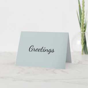Eggshell Blue Card