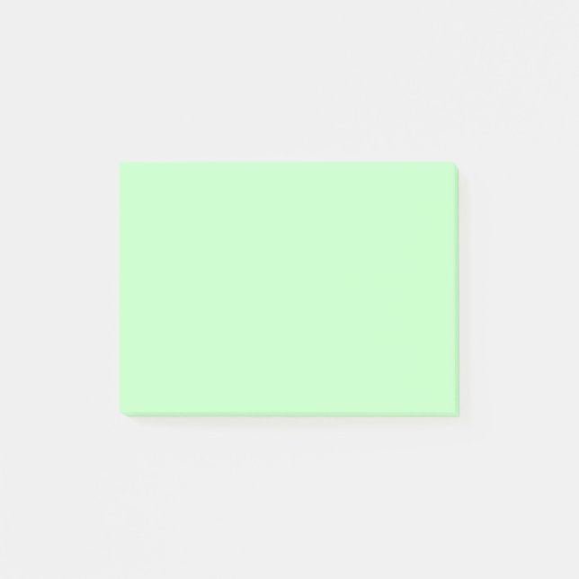 Eggshell Blue Green Pastel Colour Background Post-it Notes (Front)