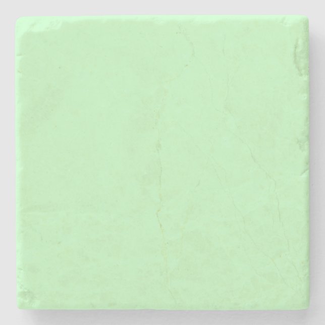 Eggshell Blue Green Pastel Colour Background Stone Coaster (Front)