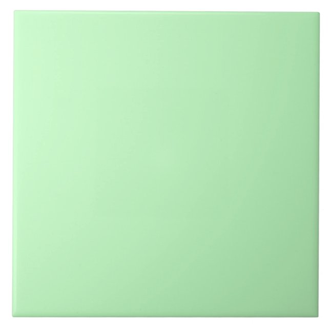 Eggshell Blue Green Pastel Colour Background Tile (Front)