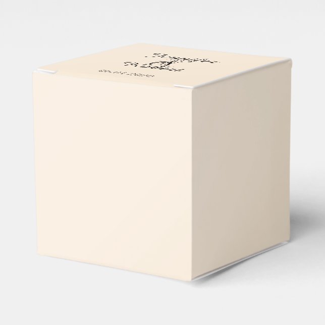 Eggshell Elegance Wedding Favour Box (Front Side)