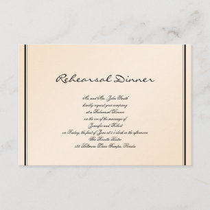 Eggshell Elegance Wedding Rehearsal Invitation