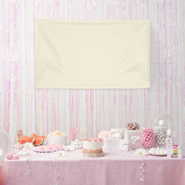 Eggshell Solid Colour Banner (Party)