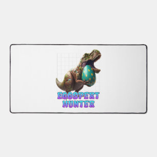 Eggspert Easter Eggs Hunt Dinosaur Easter Bunnies  Desk Mat