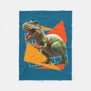 Eggspert Easter Eggs Hunt Dinosaur Easter Bunnies Fleece Blanket