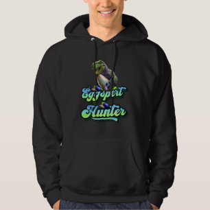 Eggspert Easter Eggs Hunter Easter Dinosaur Egg  1 Hoodie