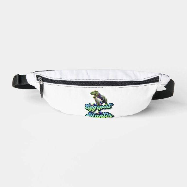 Eggspert Easter Eggs Hunter Easter Dinosaur Egg   Fanny Pack (Front)